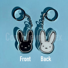 Load image into Gallery viewer, Bad Bunny double-sided Acrylic Keychain- Puro Perreo
