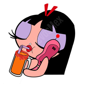 Blossom Drinking Michelada Sticker