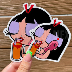 Blossom Drinking Michelada Sticker